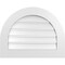 Ekena Millwork Round Top Surface Mount PVC Gable Vent: Functional, w/ 3-1/2"W x 1"P Standard Frame, 28"W x 22"H GVPRT28X2201SF - alternate 1